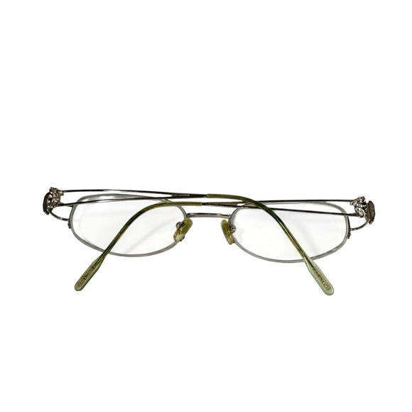 Versace half rim Medusa wire rim prescription glasses - Picture 2 of 8